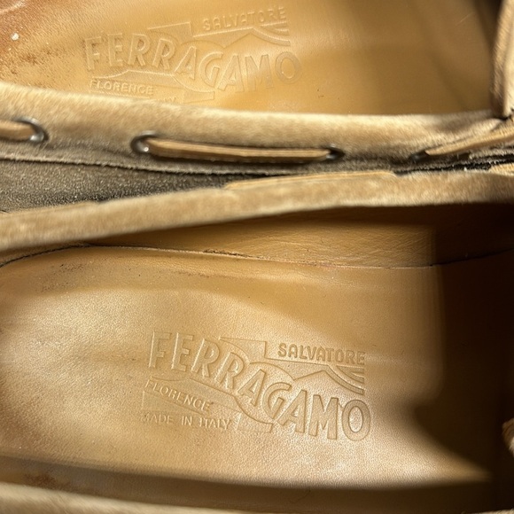 Salvadore Ferragamo suede Slip On Driving Loafers - Picture 9 of 9